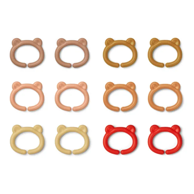 Ganchos multiusos Benedict - Set de 12 | Rosa