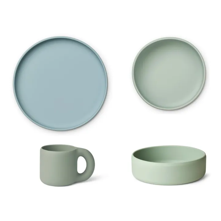 Set da tavola Andie, in silicone, set di 4 | Verde- Immagine del prodotto n°0