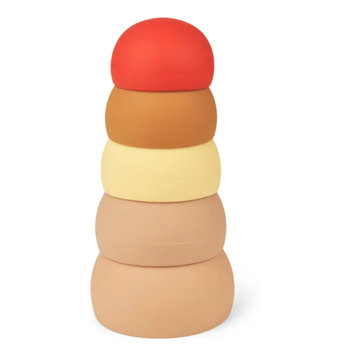 Torre da impilare per il bagno, modello: Eik, in silicone | Rosa- Immagine del prodotto n°0