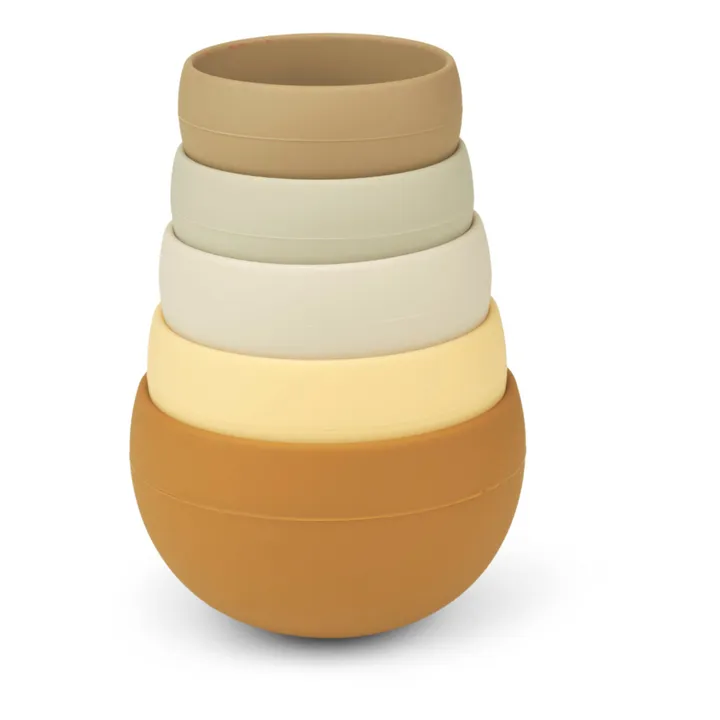 Torre da impilare per il bagno, modello: Eik, in silicone | Caramello- Immagine del prodotto n°1