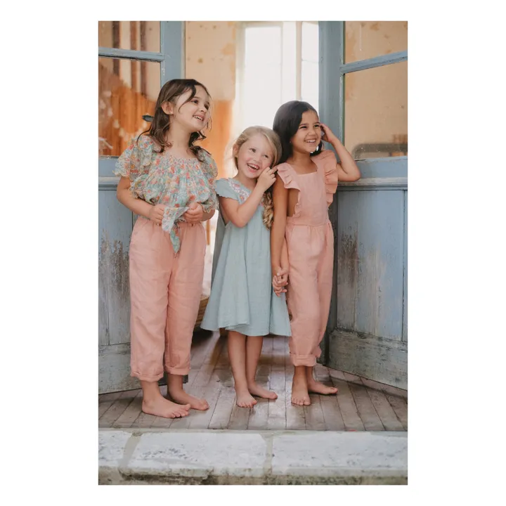 Amishi Linen Jumpsuit | Pink- Product image n°3