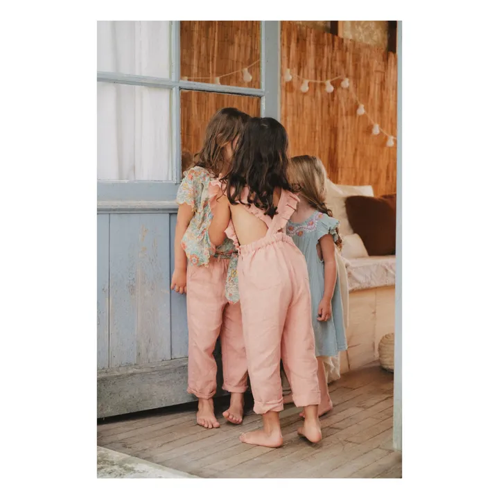 Amishi Linen Jumpsuit | Pink- Product image n°4