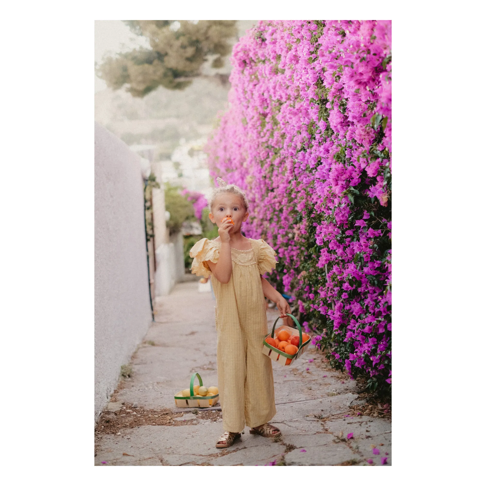 Irene Organic Cotton Jumpsuit | Pale yellow- Product image n°1