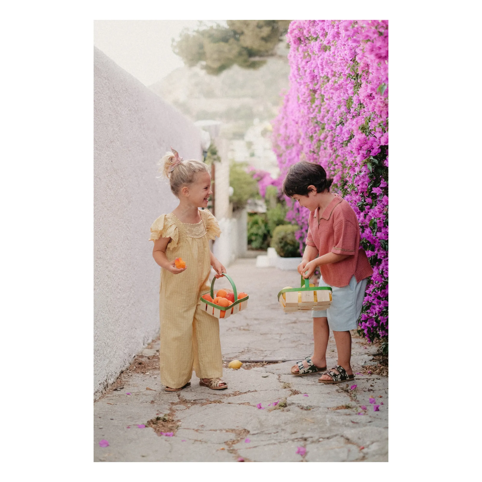 Irene Organic Cotton Jumpsuit | Pale yellow- Product image n°2