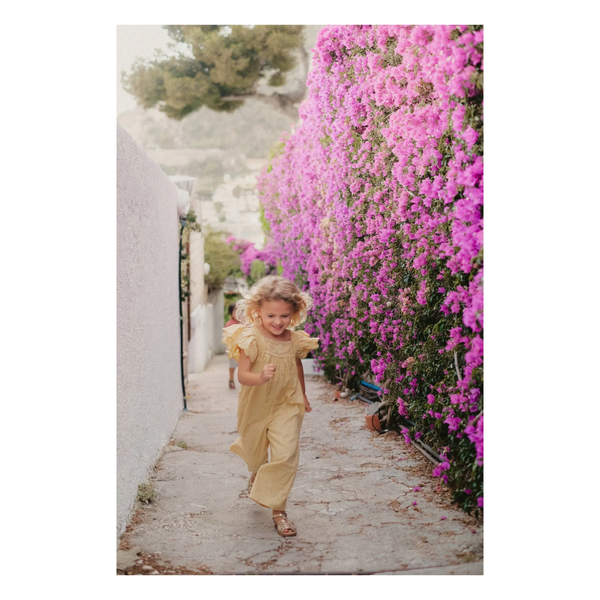 Irene Organic Cotton Jumpsuit | Pale yellow- Product image n°3