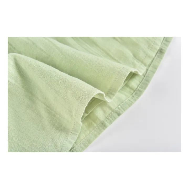 Flore Organic Cotton Muslin Blouse | Green- Product image n°6