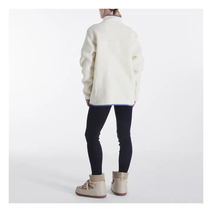 Polaire Zippée Retro Pile | Naturel- Image produit n°2