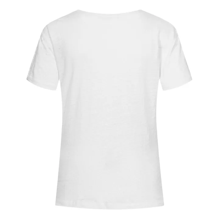 T-shirt Sif, in lino | Bianco- Immagine del prodotto n°1