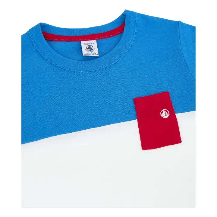 Camiseta Bailing de algodón orgánico | Azul- Imagen del producto n°1