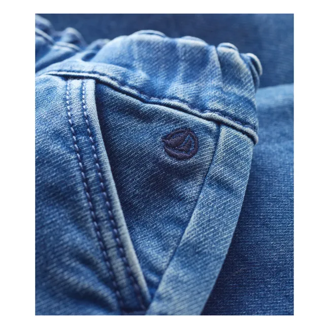 Bap Organic Cotton Denim Trousers | Denim blue