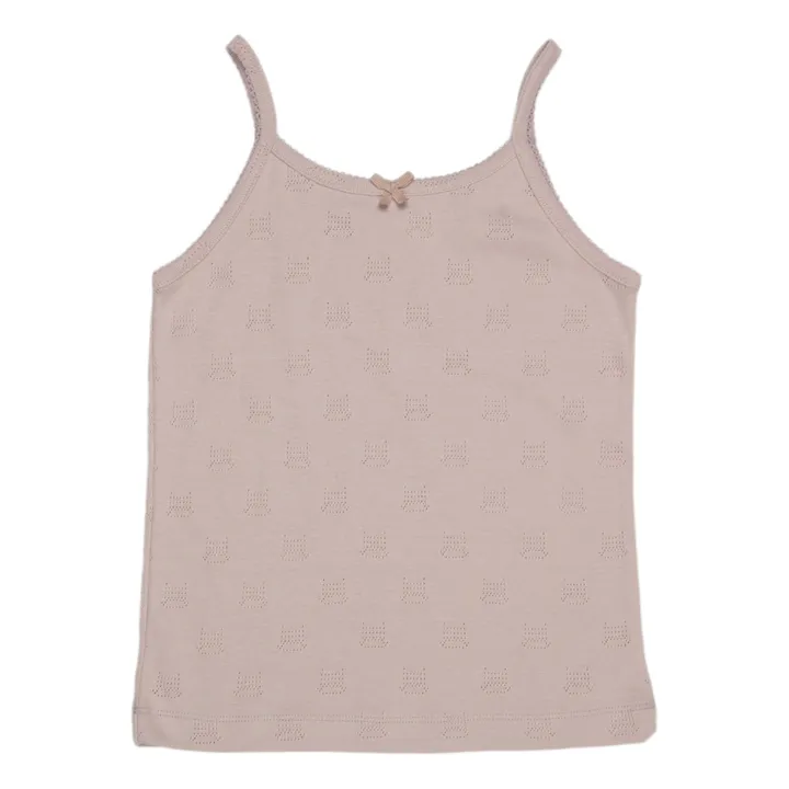 Organic Cotton Pointelle Pyjama Set | Dusty Pink- Product image n°0