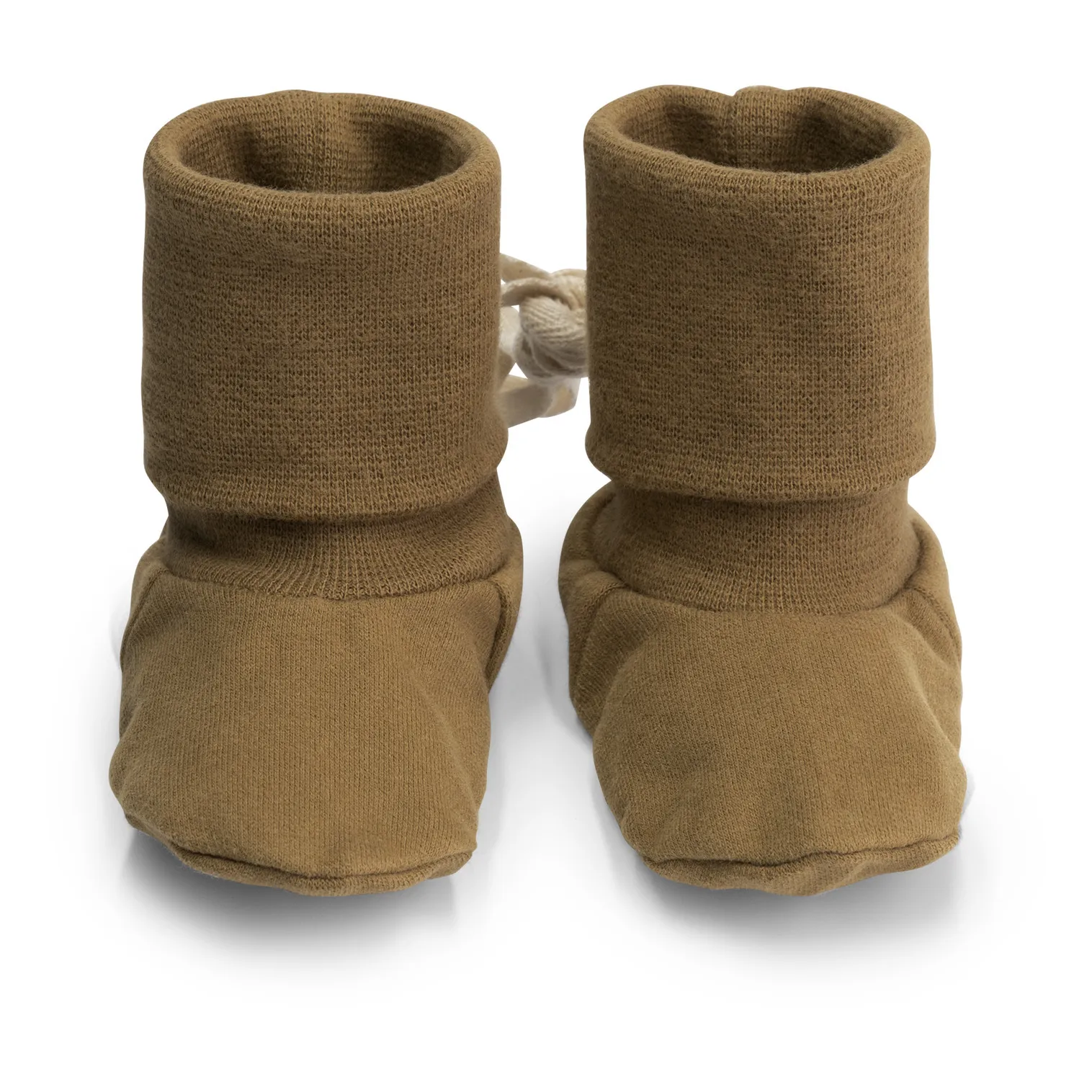 Gray Label Brown Organic Cotton Newborn Booties