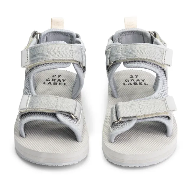 Sandalen mit Klettverschluss  | Grau