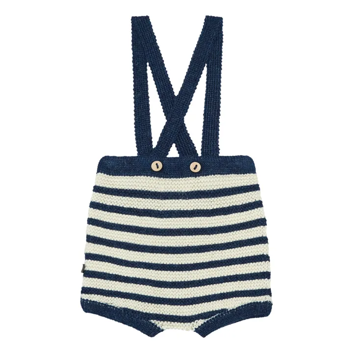 Pantaloncini da marinaio in alpaca baby | Blu marino- Immagine del prodotto n°1