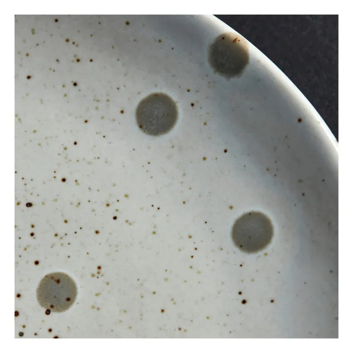 Dots Stoneware Plate | Beige- Product image n°3