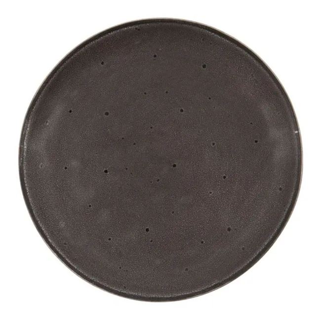 Plato de postre Rustic de gresite | Gris Oscuro