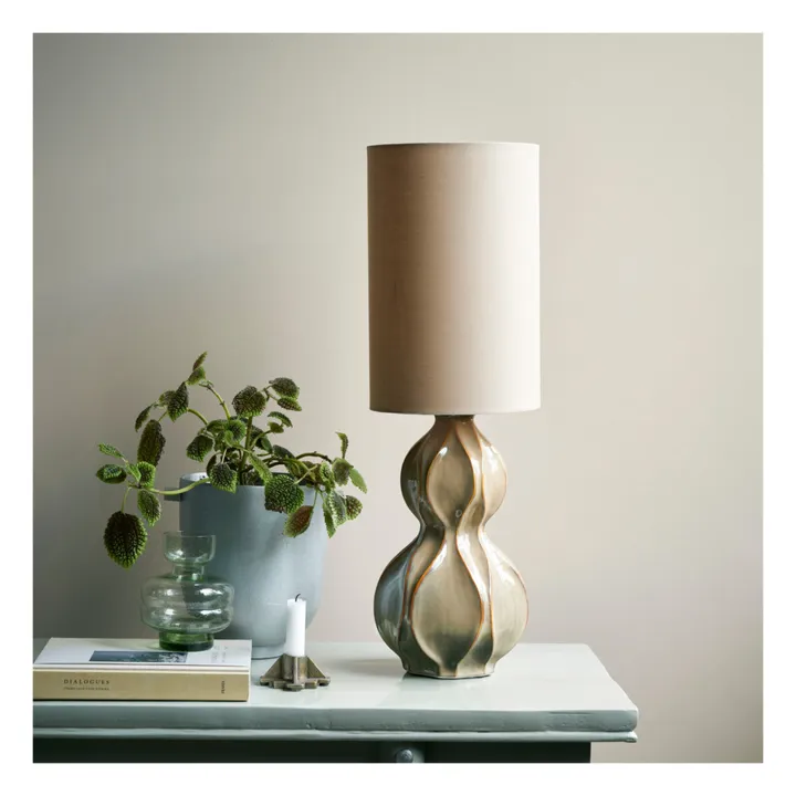 Woma Ceramic Table Lamp | Sand- Product image n°1