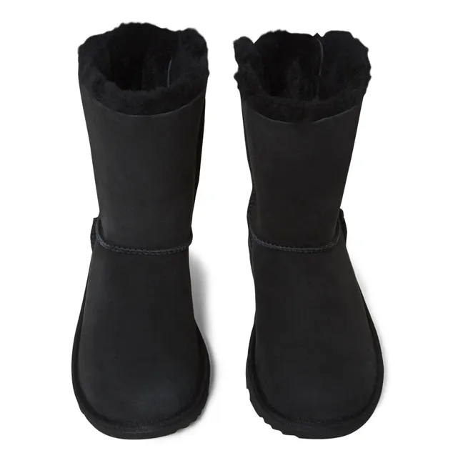 Bailey Bow Lined Suede Boots | Black