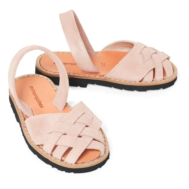 Avarca Compostelle Suede Sandals | Pink