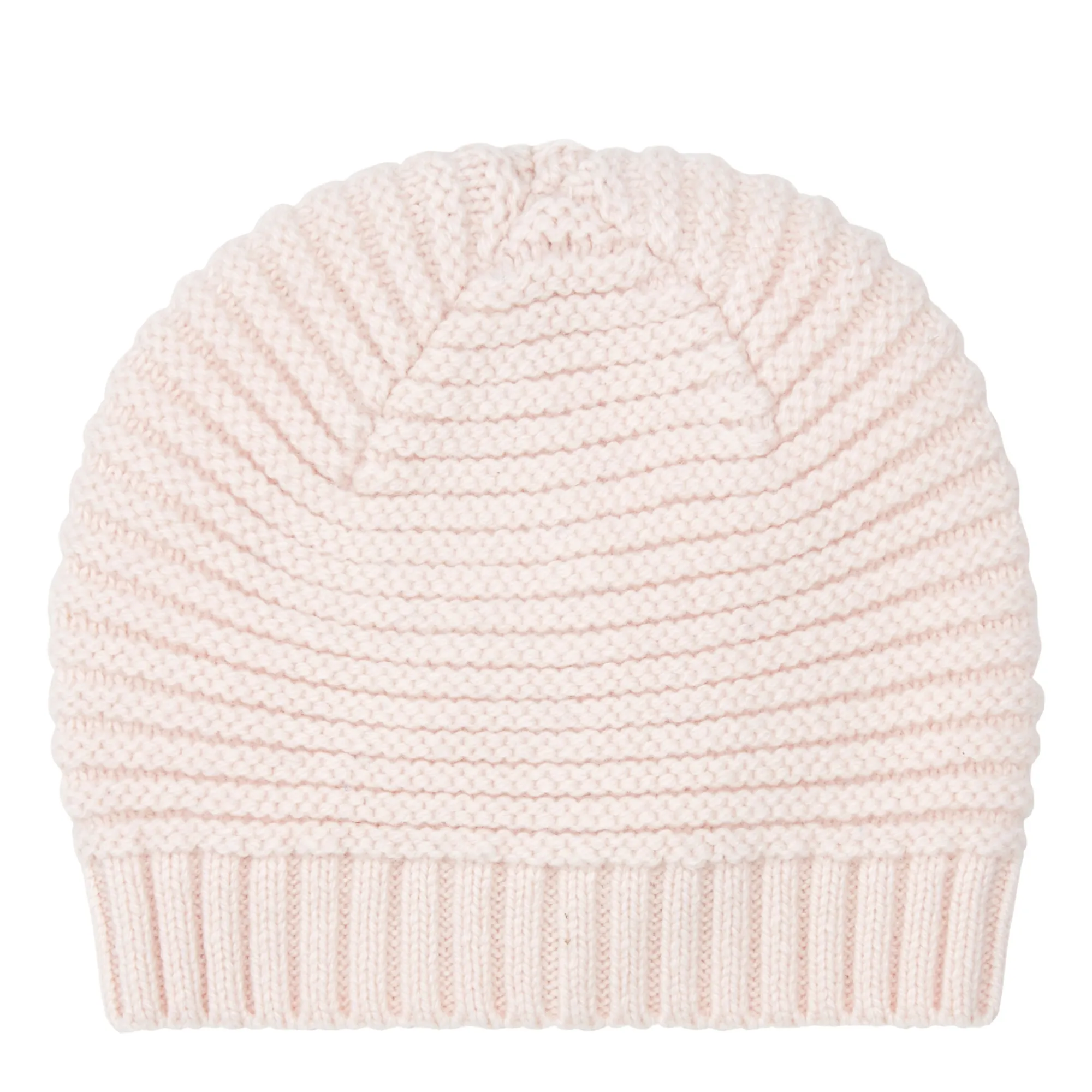 Bonton Pale Pink Merino Wool Beanie
