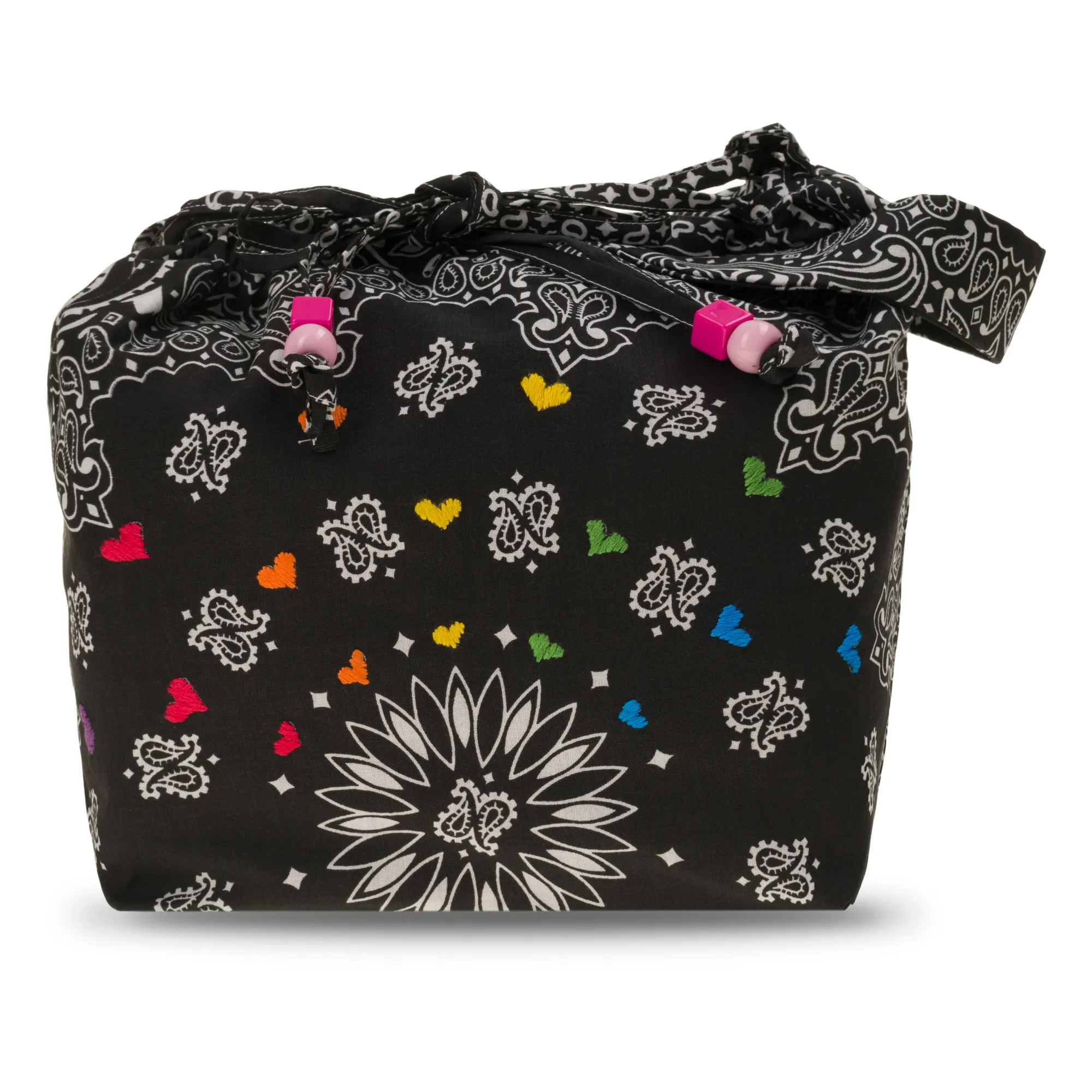 Call It By Your Name ブラック　バスケットバッグ Call it by your name - Heart Maxi Bucket Bag - Black | Smallable