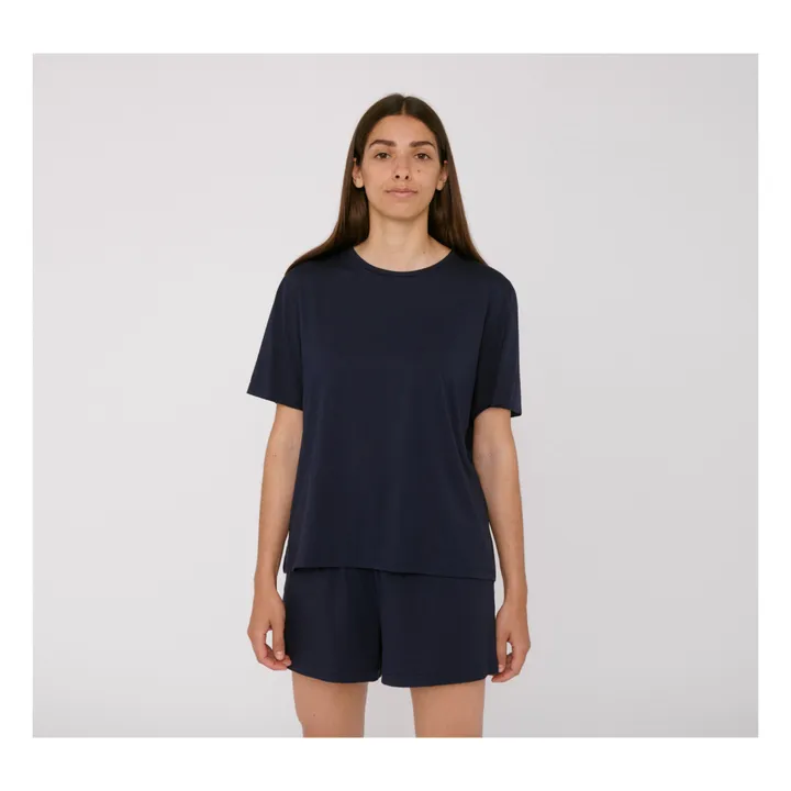 Tencel Lite T-Shirt | Navy blue- Product image n°0