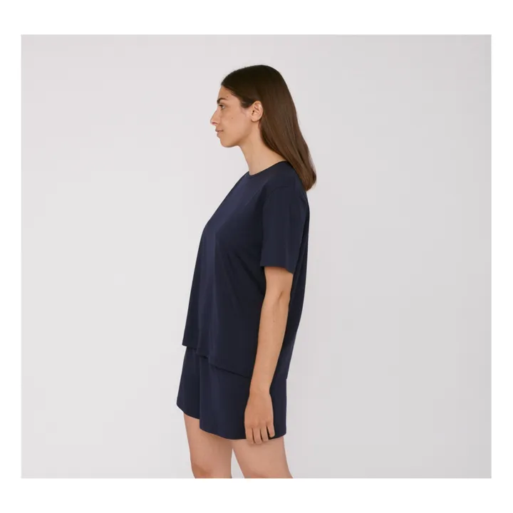 Tencel Lite T-Shirt | Navy blue- Product image n°1
