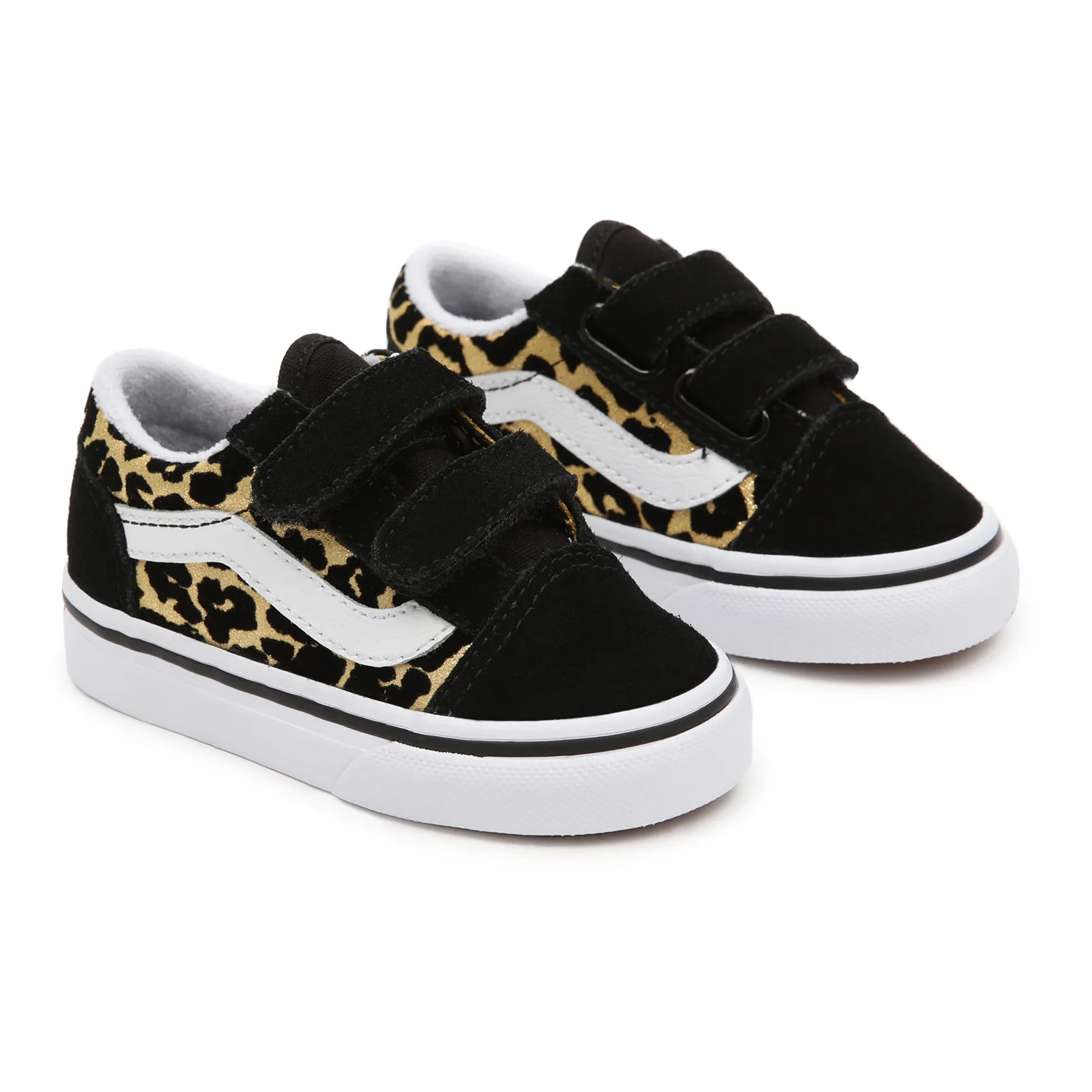 New Vans Old Skool Velcro Zebra 2024 Animal Print Black White Sneakers