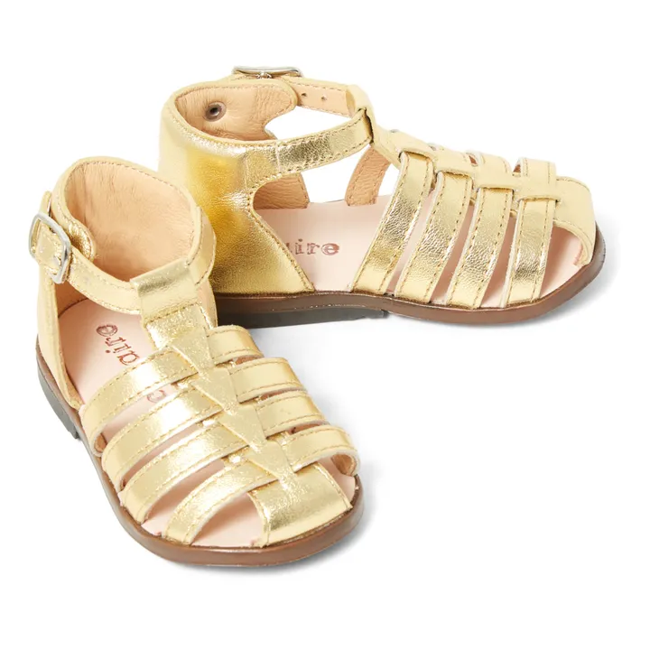 Zeus Gorgo Sandals | Gold- Product image n°1