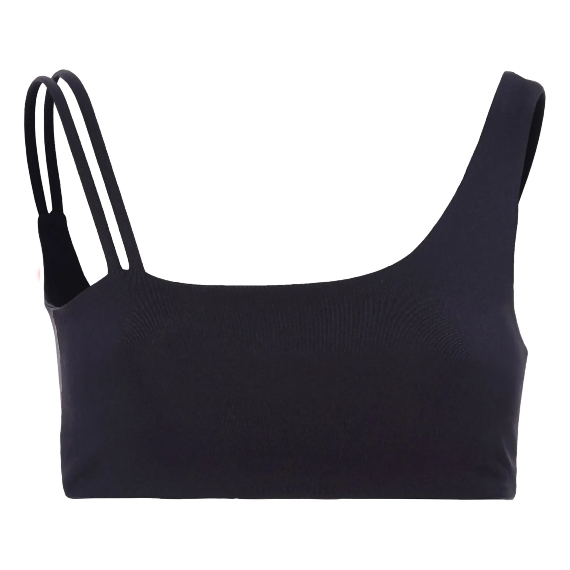 Live The Process Black Crescent Crop Top