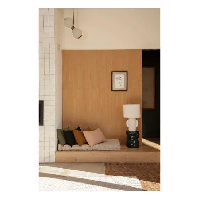 Housse de coussin en lin lavé | Vieux Rose