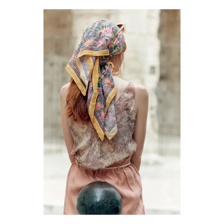 Top de seda Tie and Dye Anna - Colección Mujer  | Malva- Imagen del producto n°3