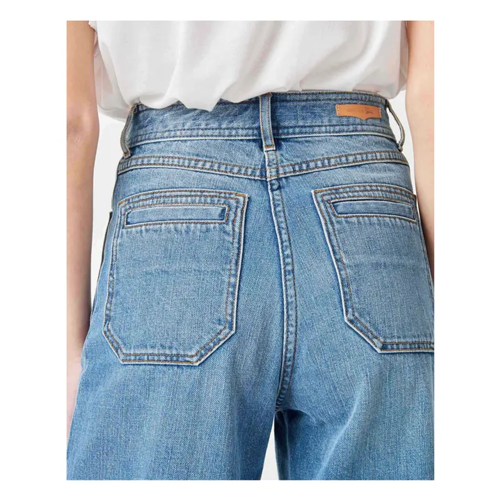 Jean Johnny O Coton Bio | Bleu- Image produit n°4