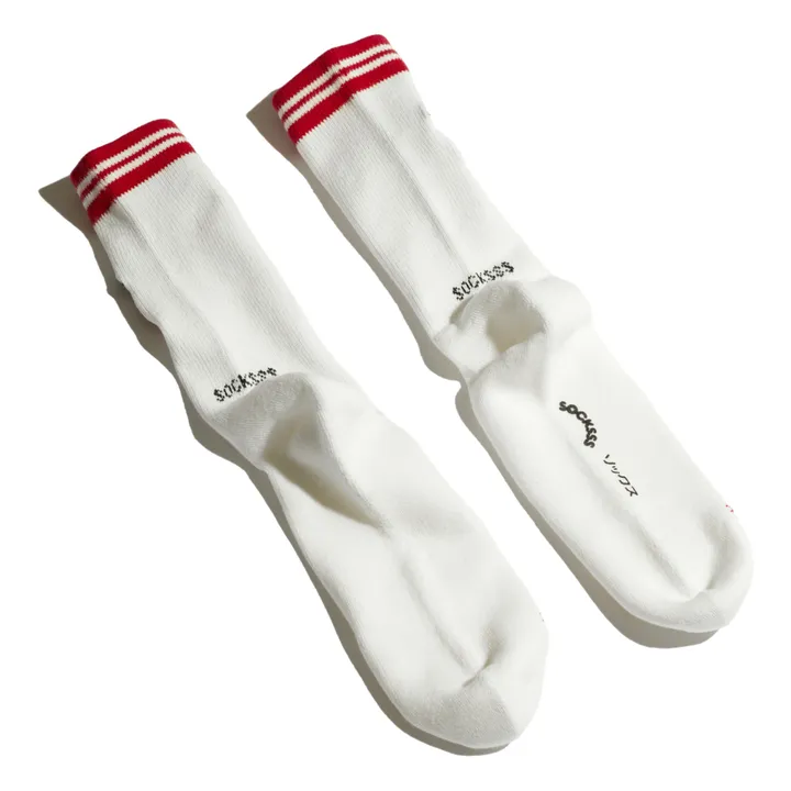 Socken little league aus Bio-Baumwolle | Rot- Produktbild Nr. 2