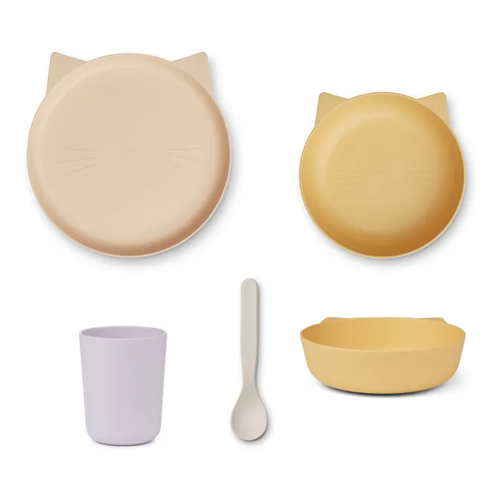 Paul Tableware Set - 4 Pieces | Pale yellow- Product image n°0