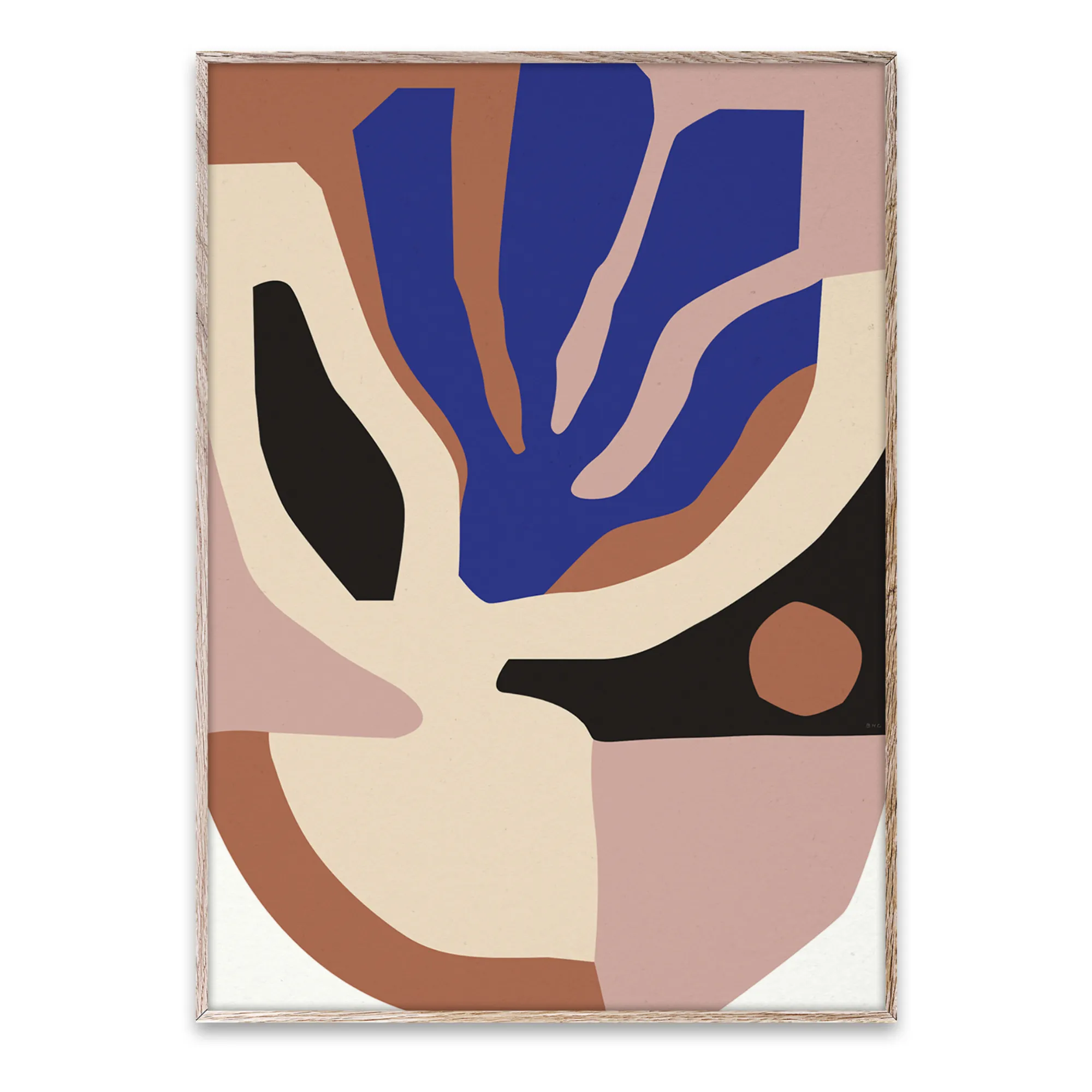 Paper Collective Multicoloured Monstera Poster