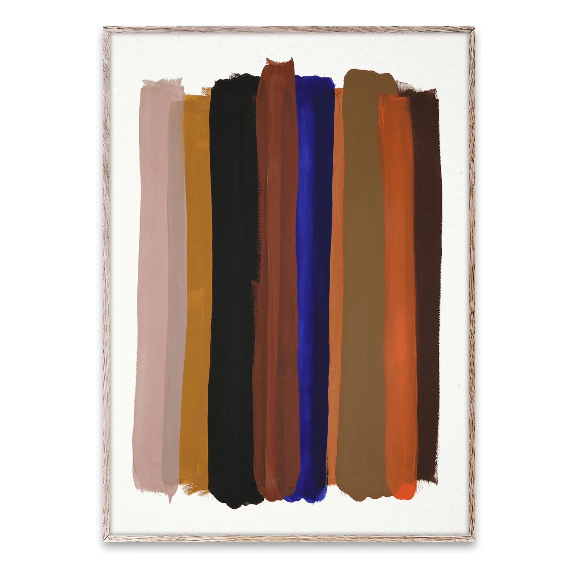 Paper Collective Multicoloured Stripes Poster