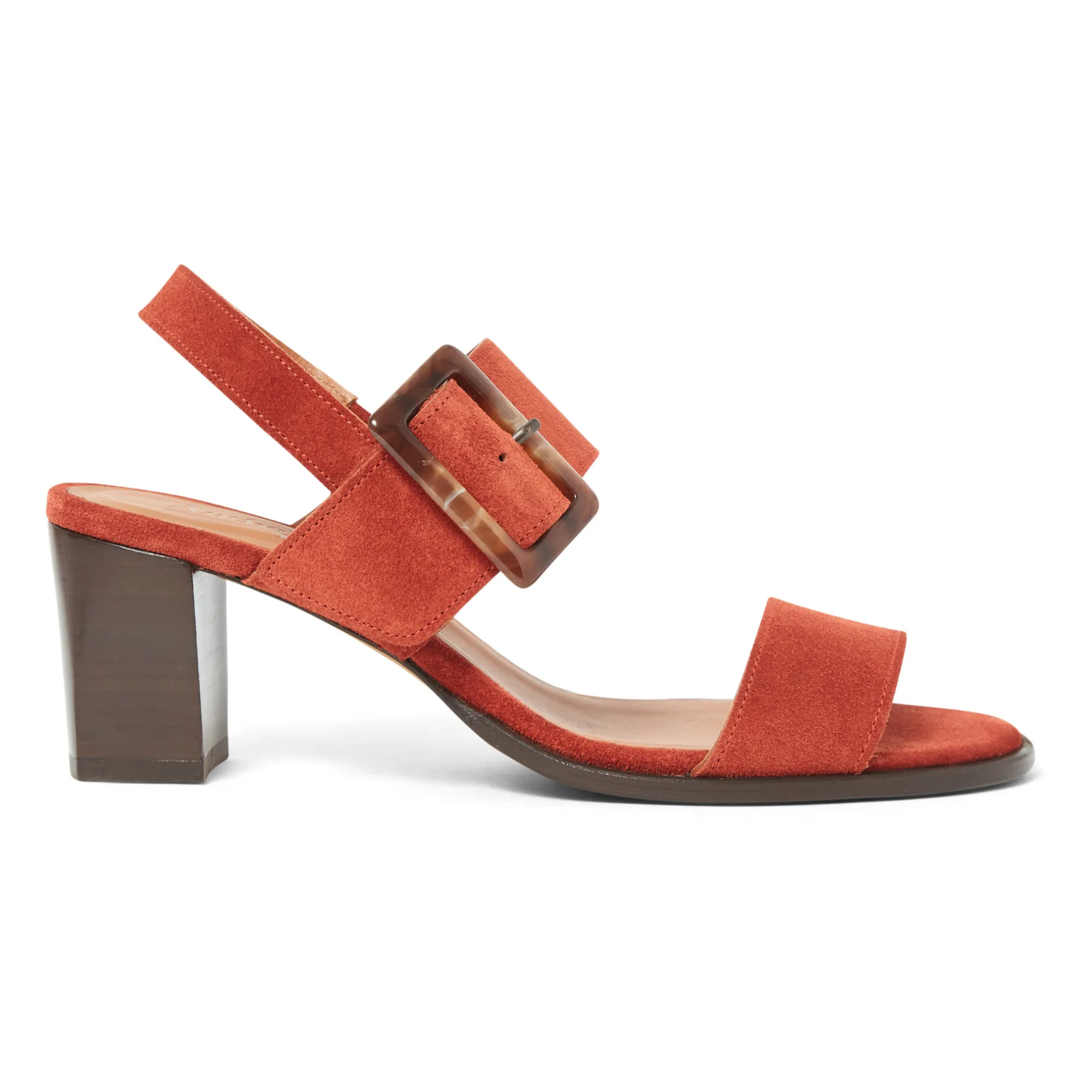 Anthology Paris Rust Damiana Suede Sandals