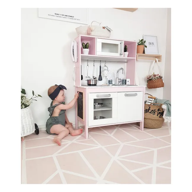 Tapis de jeu modulable Nordic | Rose pâle