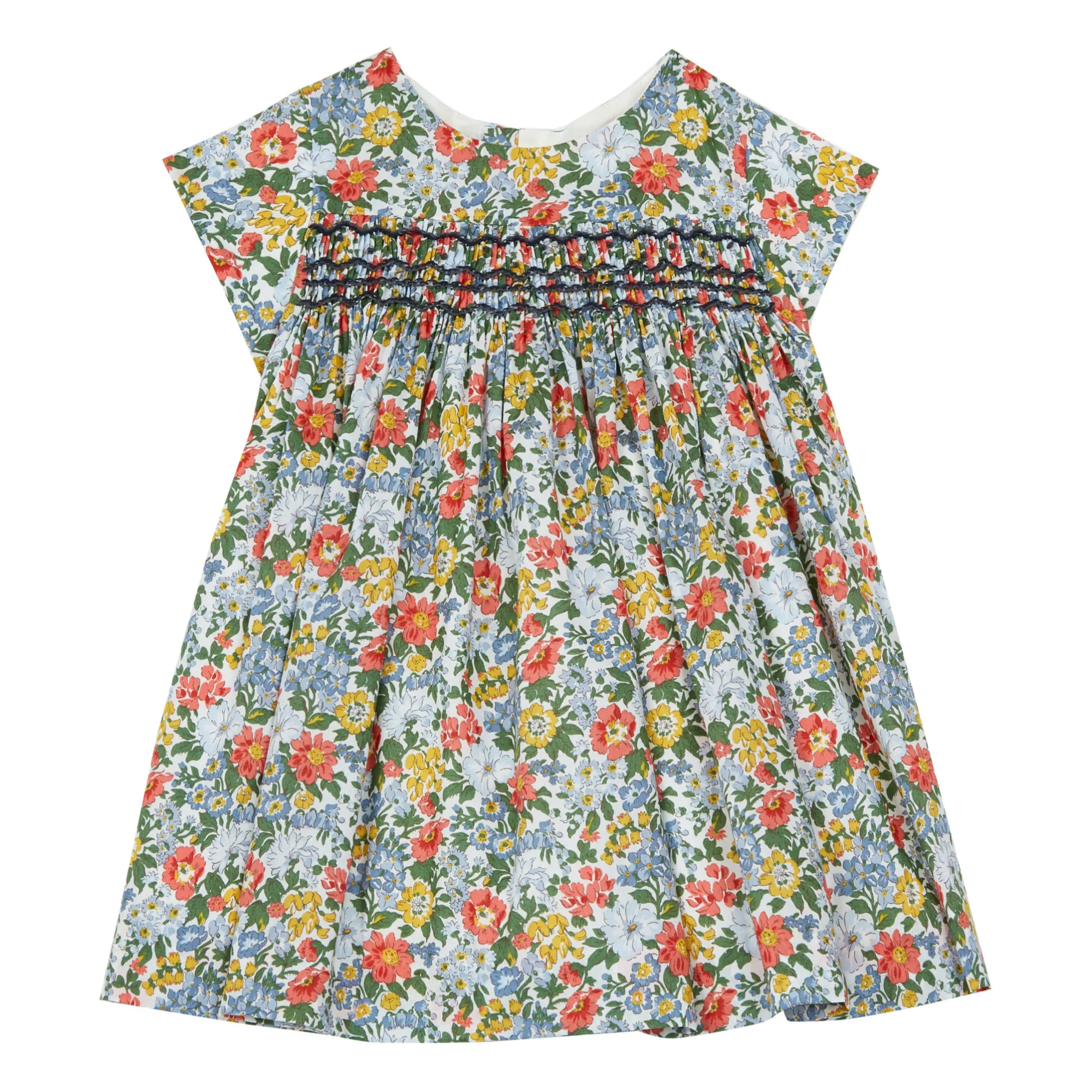 Bonpoint Ecru Marsuka Organic Cotton Exclusive Liberty Dress