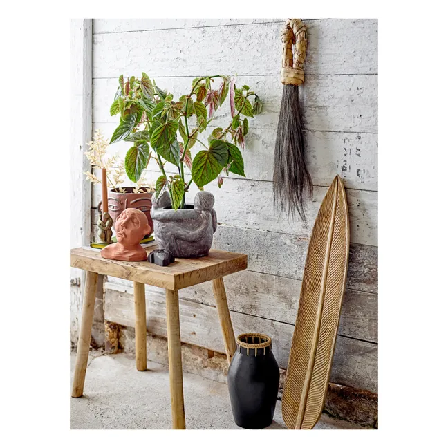 Vase Dixon en terre cuite | Noir
