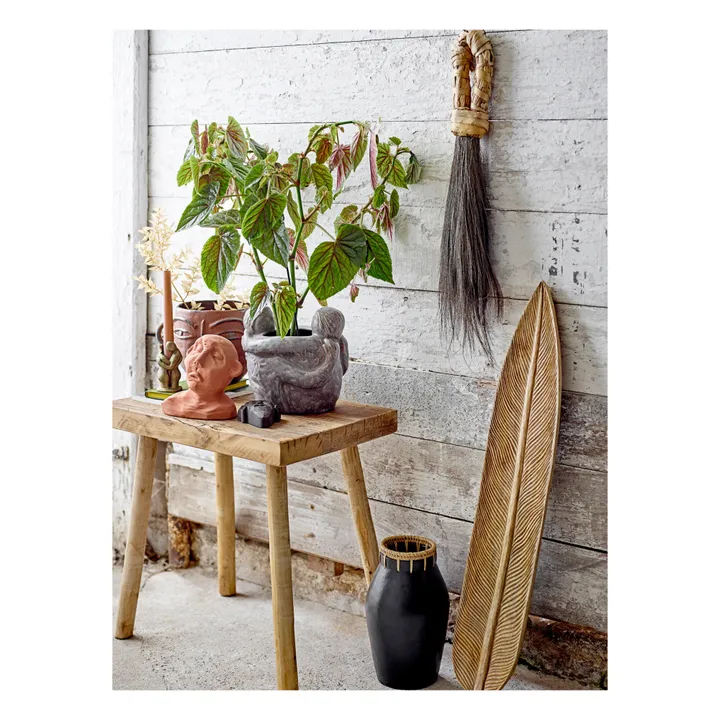 Vase Dixon en terre cuite | Noir- Image produit n°1