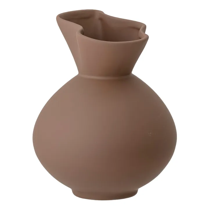 Vase Nicita en grès | Noisette- Image produit n°0