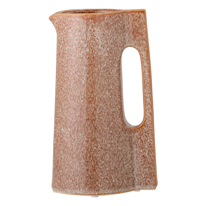 Vase Bethina aus Steingut | Haselnussbraun- Produktbild Nr. 0