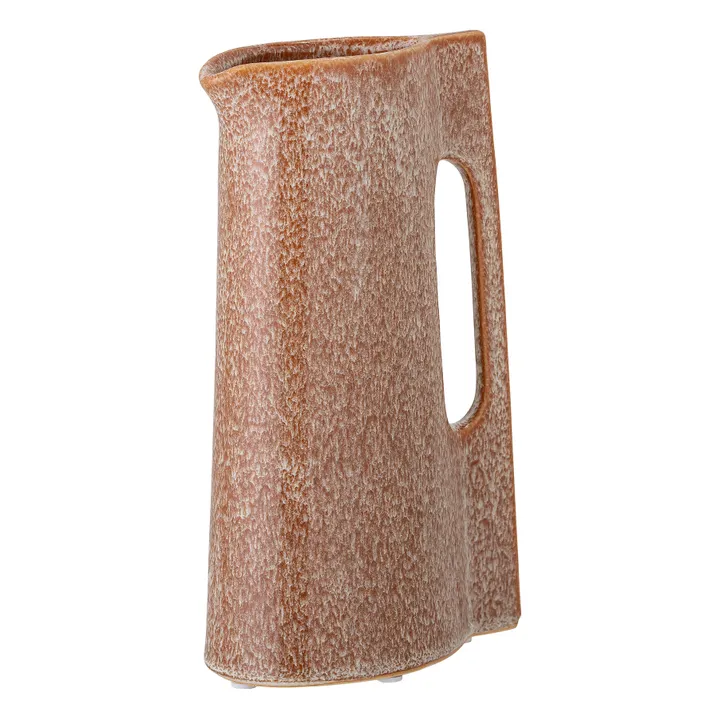 Vase Bethina aus Steingut | Haselnussbraun- Produktbild Nr. 2