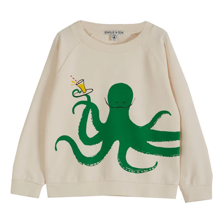 Octopus Sweatshirt | Ecru- Product image n°0