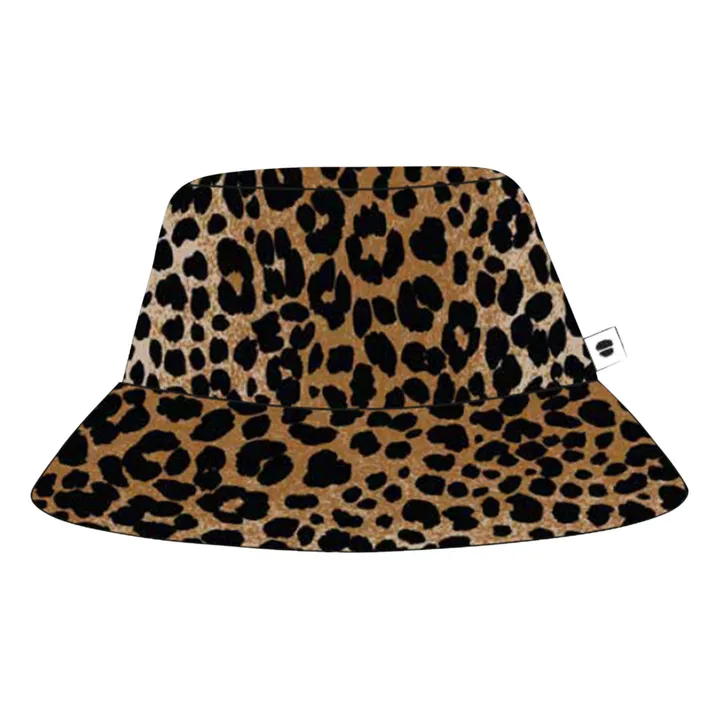 Cappello leopardato, in cotone biologico | Marrone- Immagine del prodotto n°0
