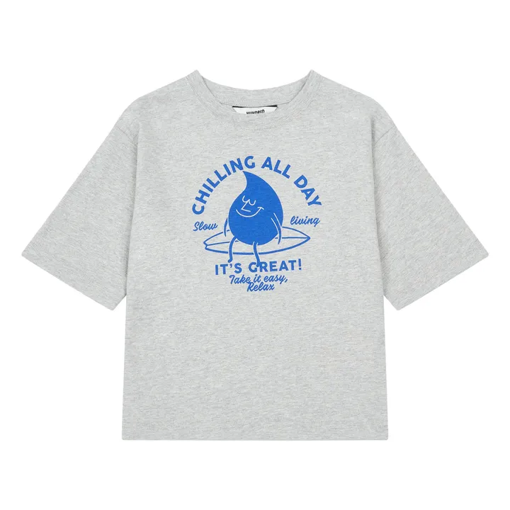 T-Shirt Oversize, in cotone biologico | Grigio chino chiaro- Immagine del prodotto n°0