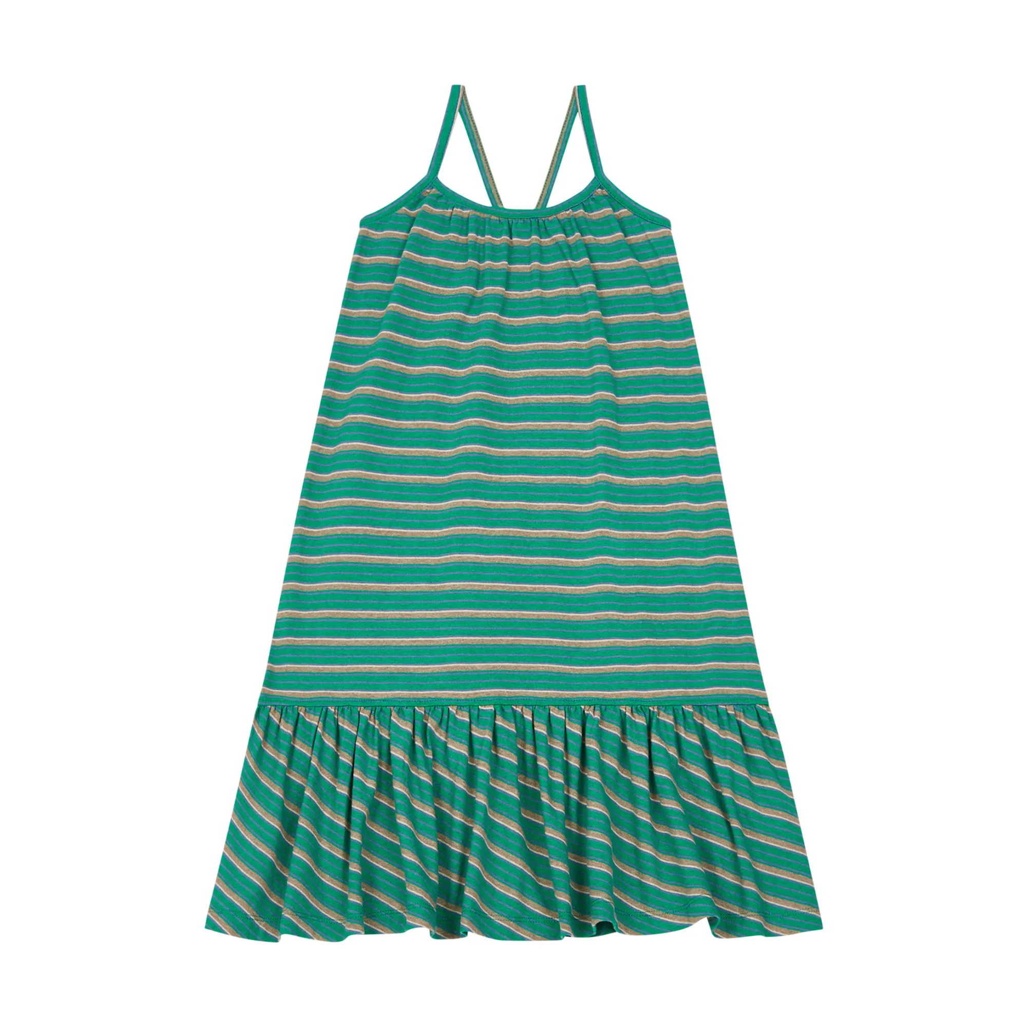 Hundred Pieces Green Organic Cotton Maxi Strap Dress