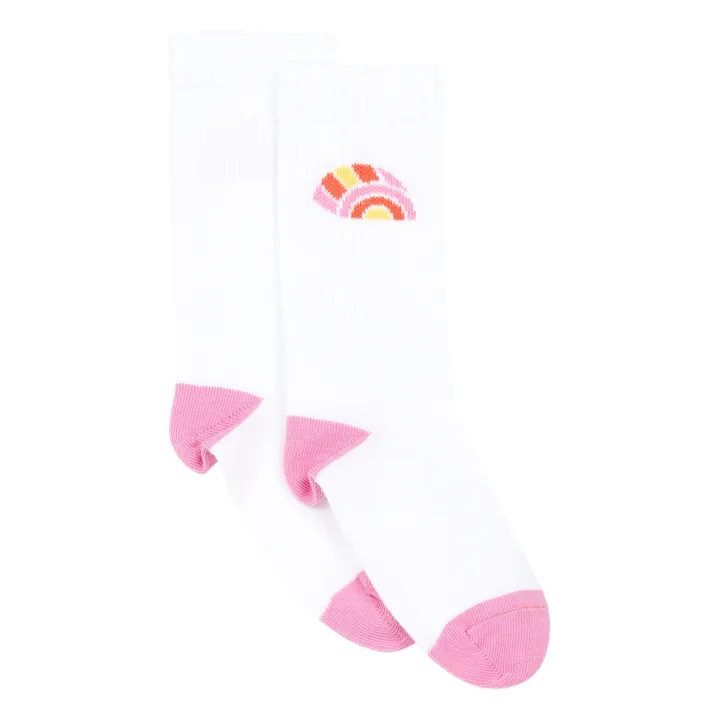 Pack 2 Calcetines Thank Youth Rainbow | Blanco- Imagen del producto n°2